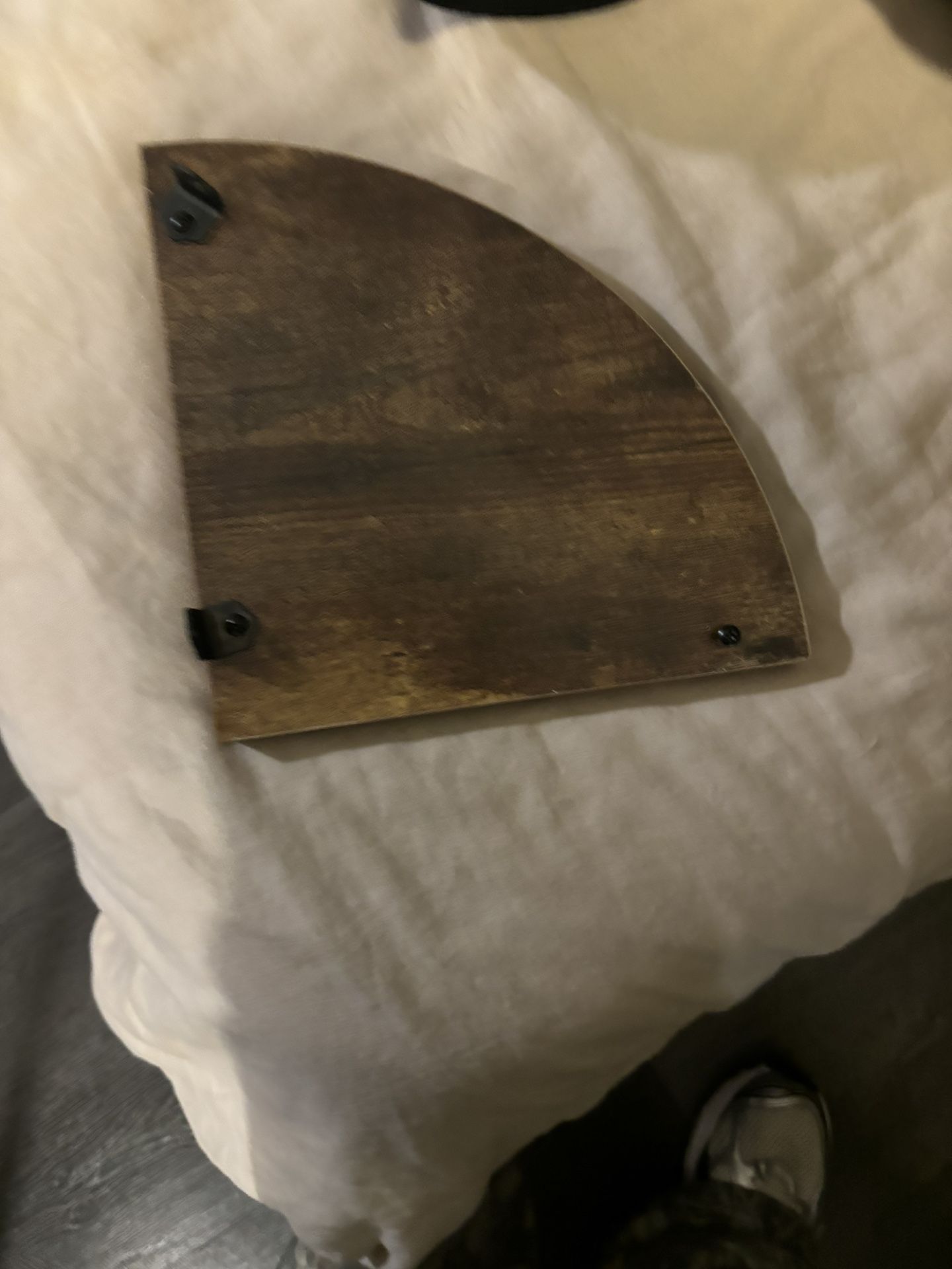 Corner Shelf Wood Finish