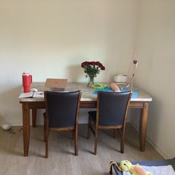 Marble/wooden kitchen table