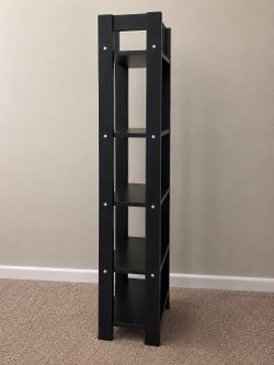 🔥 MUST SELL TODAY - Black 4 Shelf Bookcase / Storage Shelf