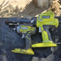 Ryobi Drill & Caulking Gun