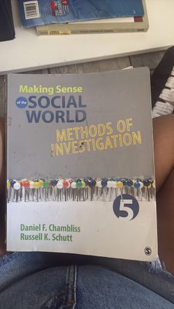 Making sense of the social world 5th edition