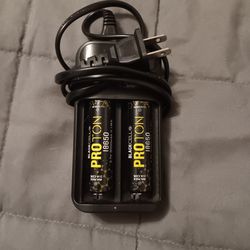 3.7 V Battery Charger And Batteries 