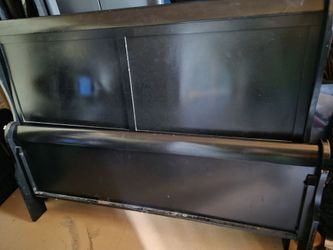 Free Queen Sleigh Bed Frame with headboard and Footboard