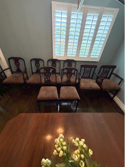 Antique dining chairs