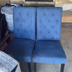 blue chairs