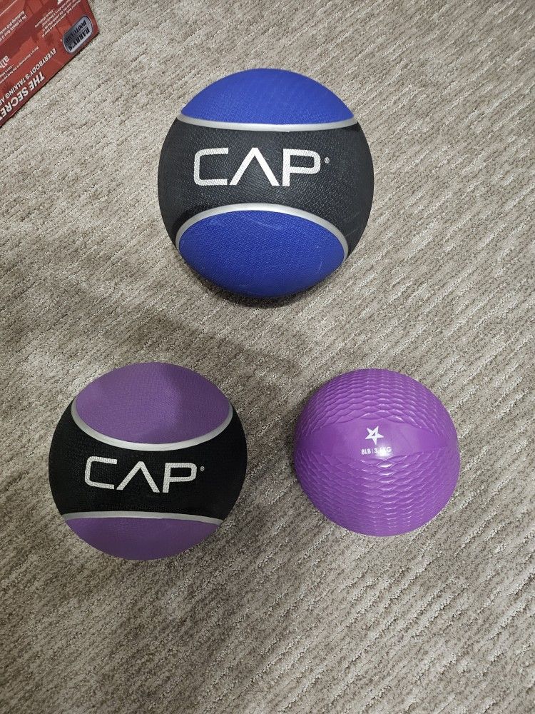 Barbell Rubber Medicine Ball Set