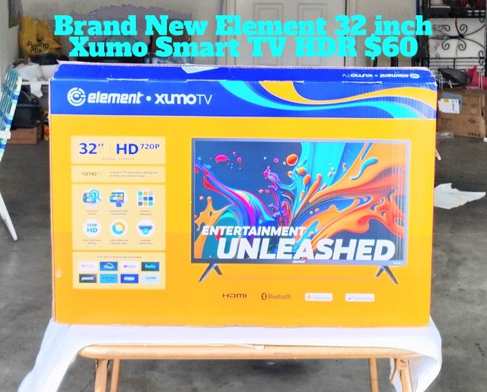 New Element 32 Inch Xumo Smart TV UHD HDR