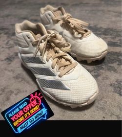 Adidas White Turf Athletic Cleats