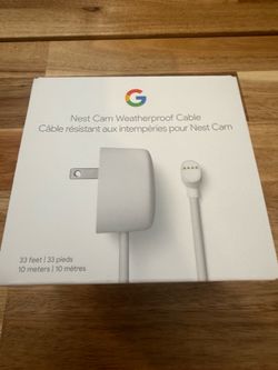 Nest Cam waterproof, cable, New sealed