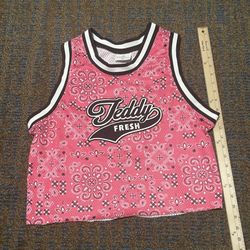 teddy fresh Cropped basketball jersey  Size XS