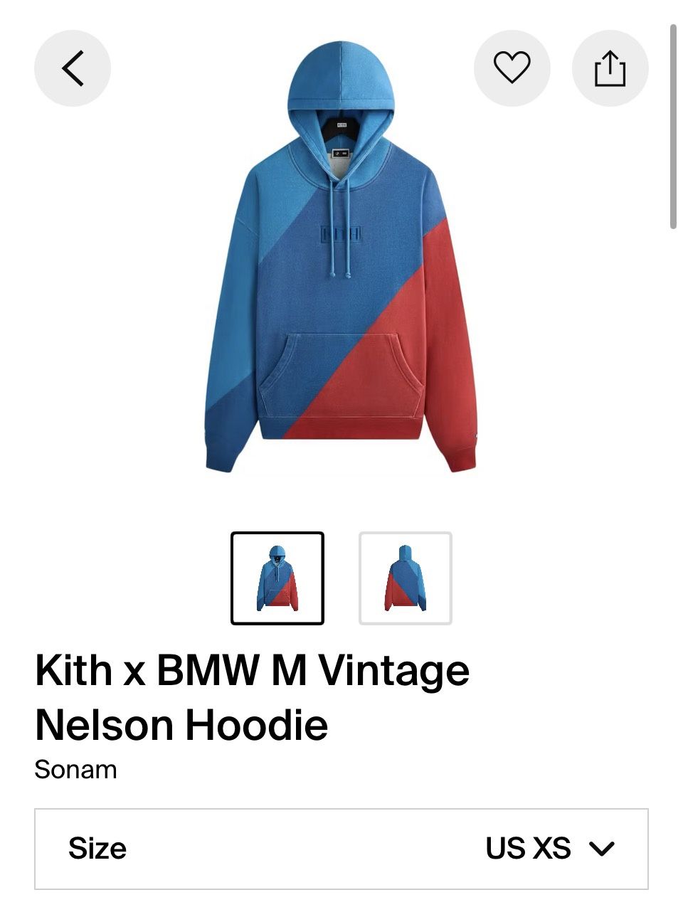 Kith x BMW M Vintage Nelson Hoodie
