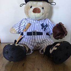 BUILD A BEAR NYC YANKEES TEDDY BEAR