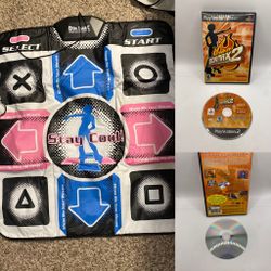 Dance Dance Revolution W Mat PS2 - Tested DDRMAX2 Bundle Sony PlayStation 2