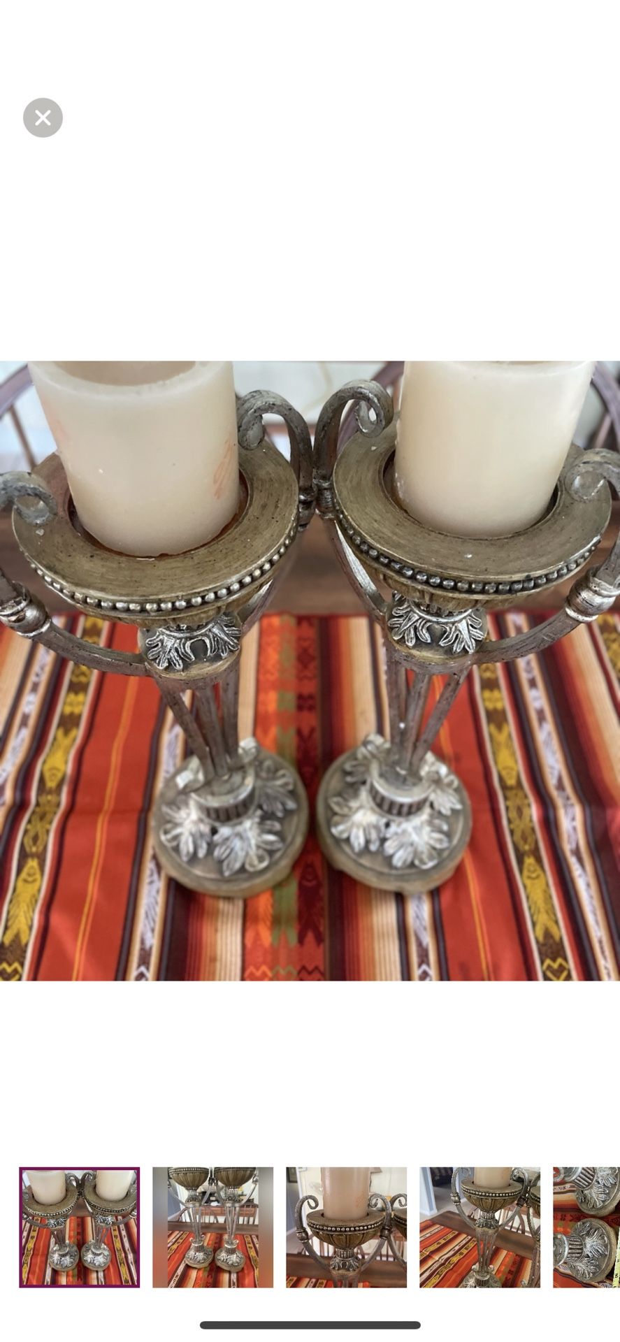 2 beautiful and elegant candle holders, 16 inches