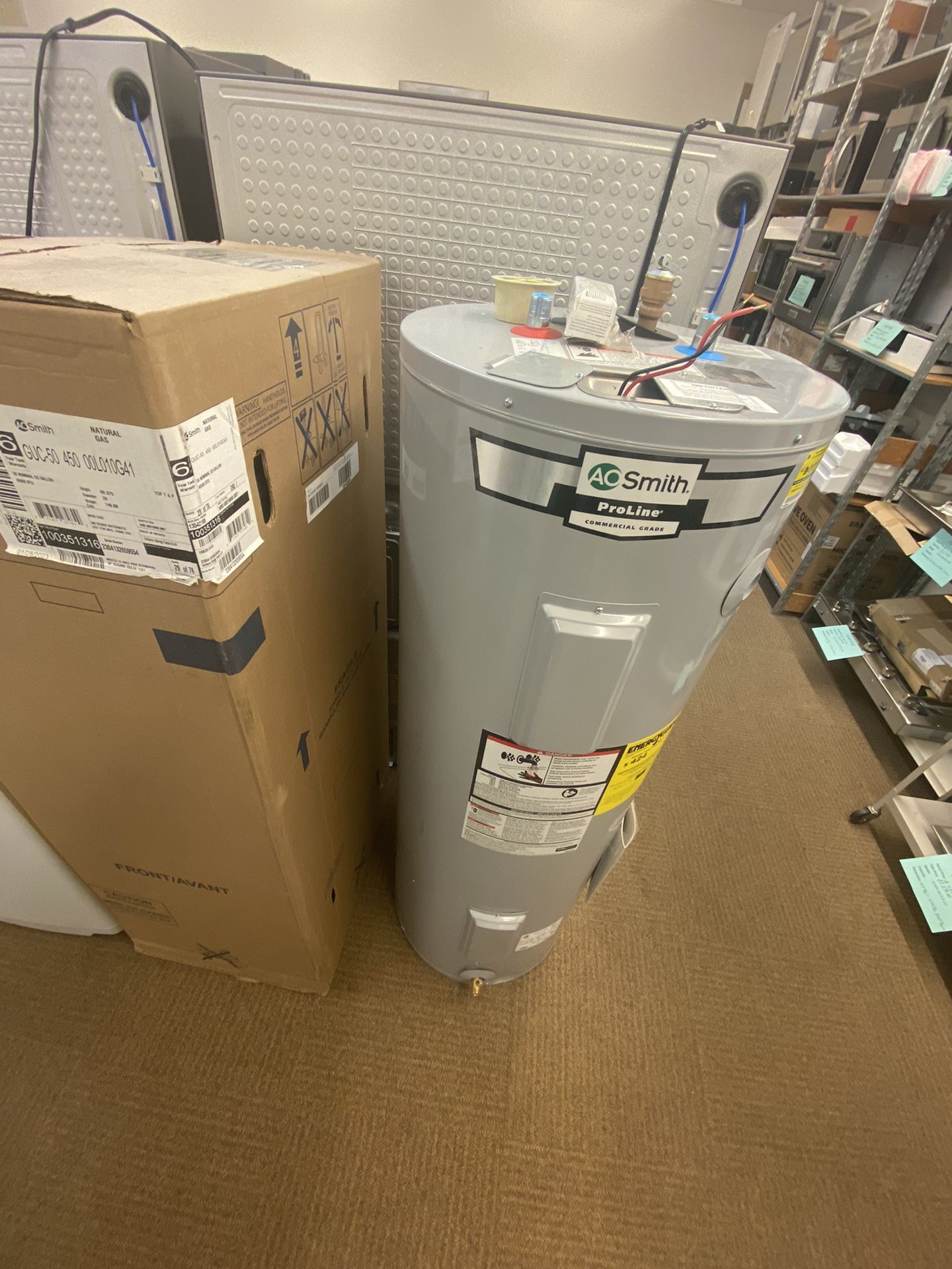 New Ao Smith Proline Performance 50 Gal. Medium 6-Year 4500/4500-Watt  Elements Electric Tank Water Heater for Sale in Everett, WA - OfferUp