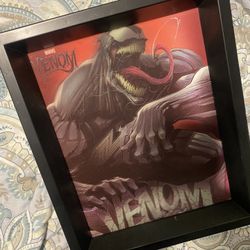 Marvel Venom Picture And Frame 3D Spiderman
