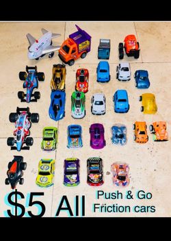 $5 For All Bundle of Racing Cars 🏎️ and more Pull-back & Go total of 27 pieces
