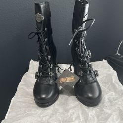 Harley Davidson Heeled Boots - Size 7