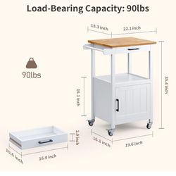 Rolling Island/microwave Cart