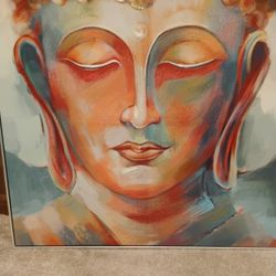 Beautiful Buddha On Stretch Canvas