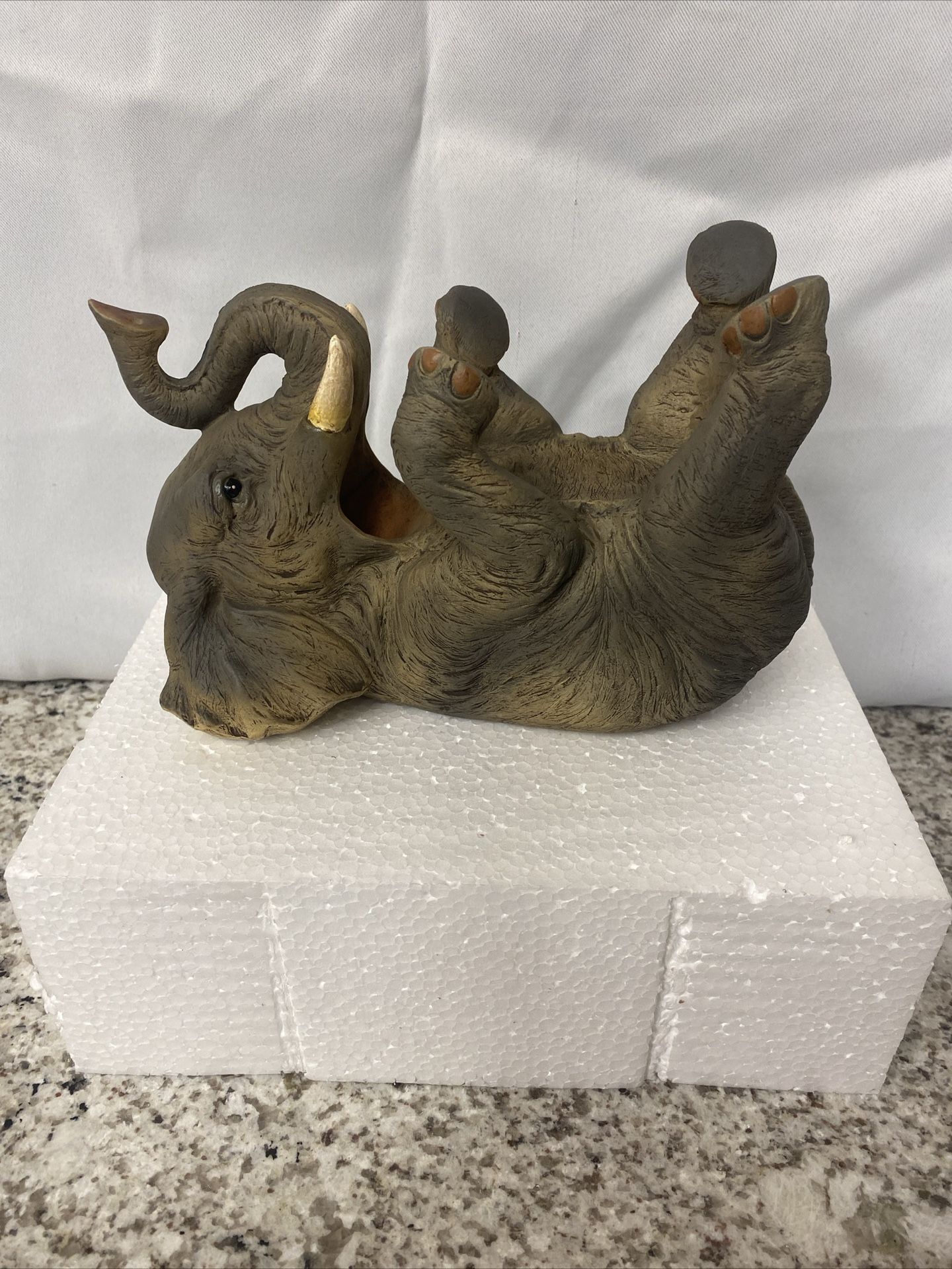 Elephant Bottle Holder, Nature Themed Accessory, Freestanding Tabletop Décor, 9 inch (11/15-18)