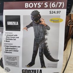 Kid Size 6/7 Godzilla Costume $10