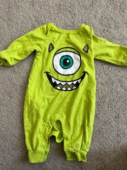 Monsters Inc Mike Wazowski Baby Romper- 6M