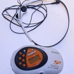 Sony Sports S2 Walkman FM/AM/TV Weather Radio SRF-M80V With Headphones 