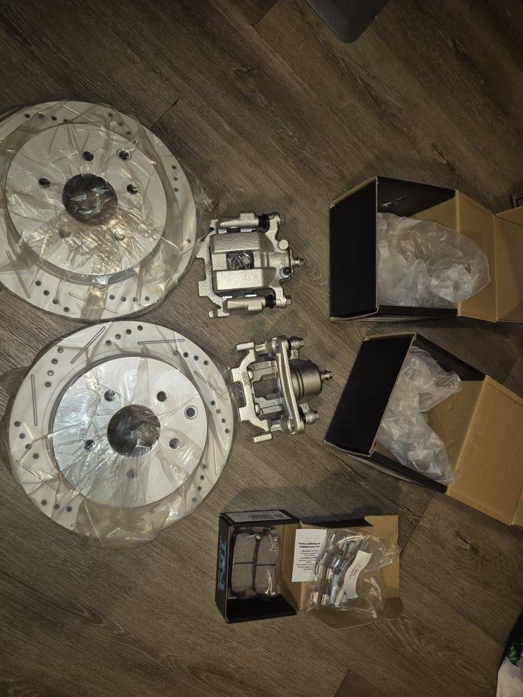 2014 Infiniti Q50 Premium Rear Ceramic Premium G-Coated Performance Brake Pad & Rotor