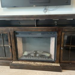 TV stand With Fireplace 