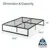 Abel Black Metal Queen Platform Bed Frame