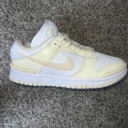 Beige & White Nikes