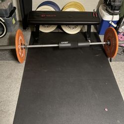 Gym Equipment Weights, Bench And Mat