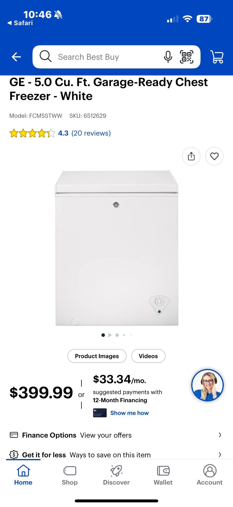 Garage Freezer