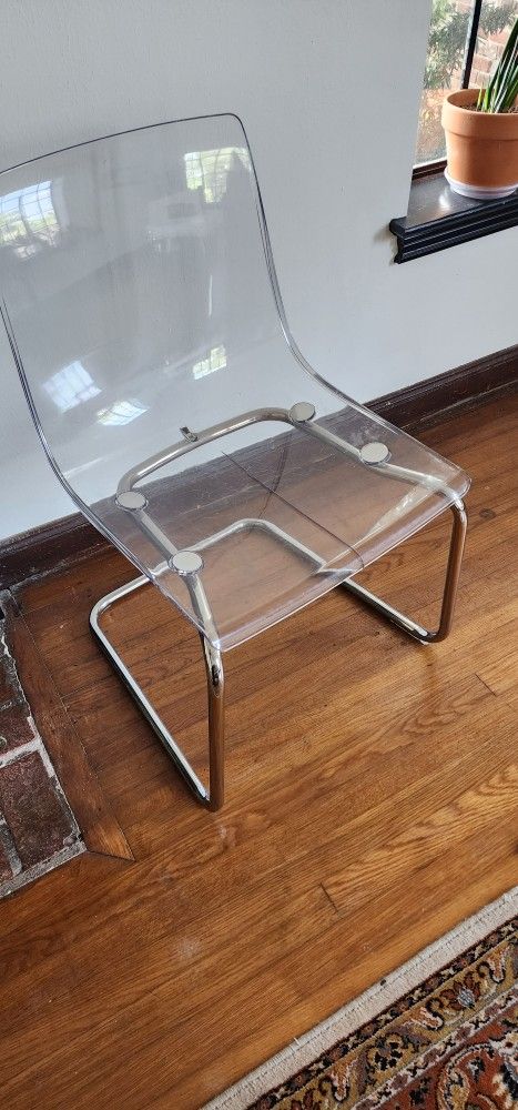 IKEA Chrome and Clear Chair - Make an offer