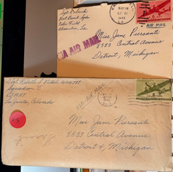 81st Bomb Sq. Air Mail Envelope 6 Cent Stamp Postmark 1942 #(contact info removed)78
