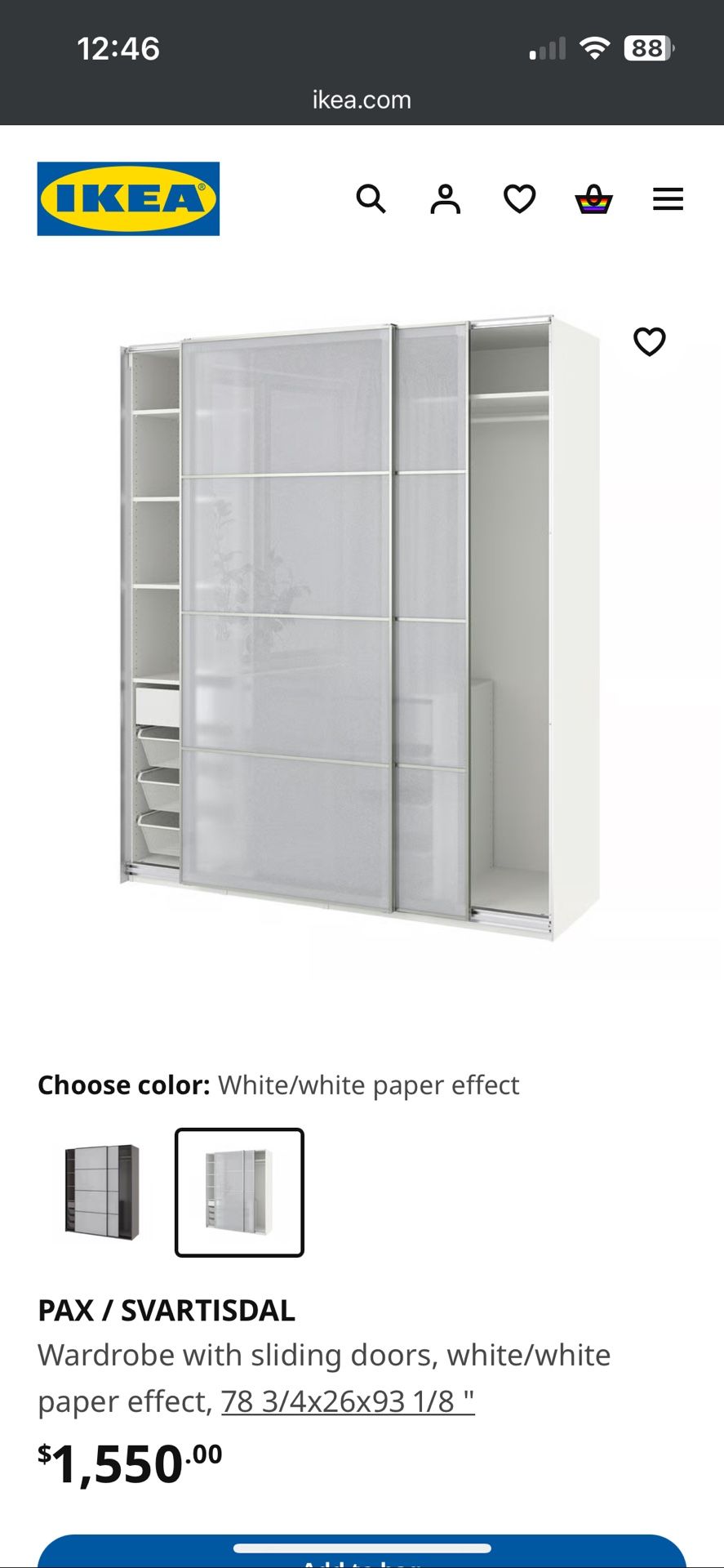 IKEA Pax Wardrobe Closet System
