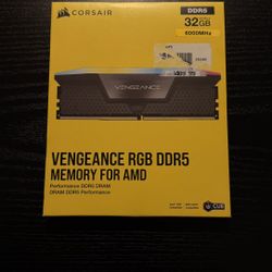 Brand New Sealed Corsair Vengeance RGB DDR5 32GB (2x16GB) 6000MHz AMD EXPO – Gray – $399 OBO!
