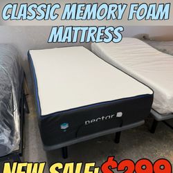 NEW TWIN NECTAR CLASSIC MEMORY FOAM MATTRESS 