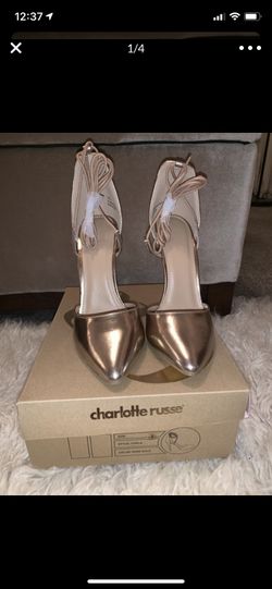Rose Gold Heels - Size 7 brand new