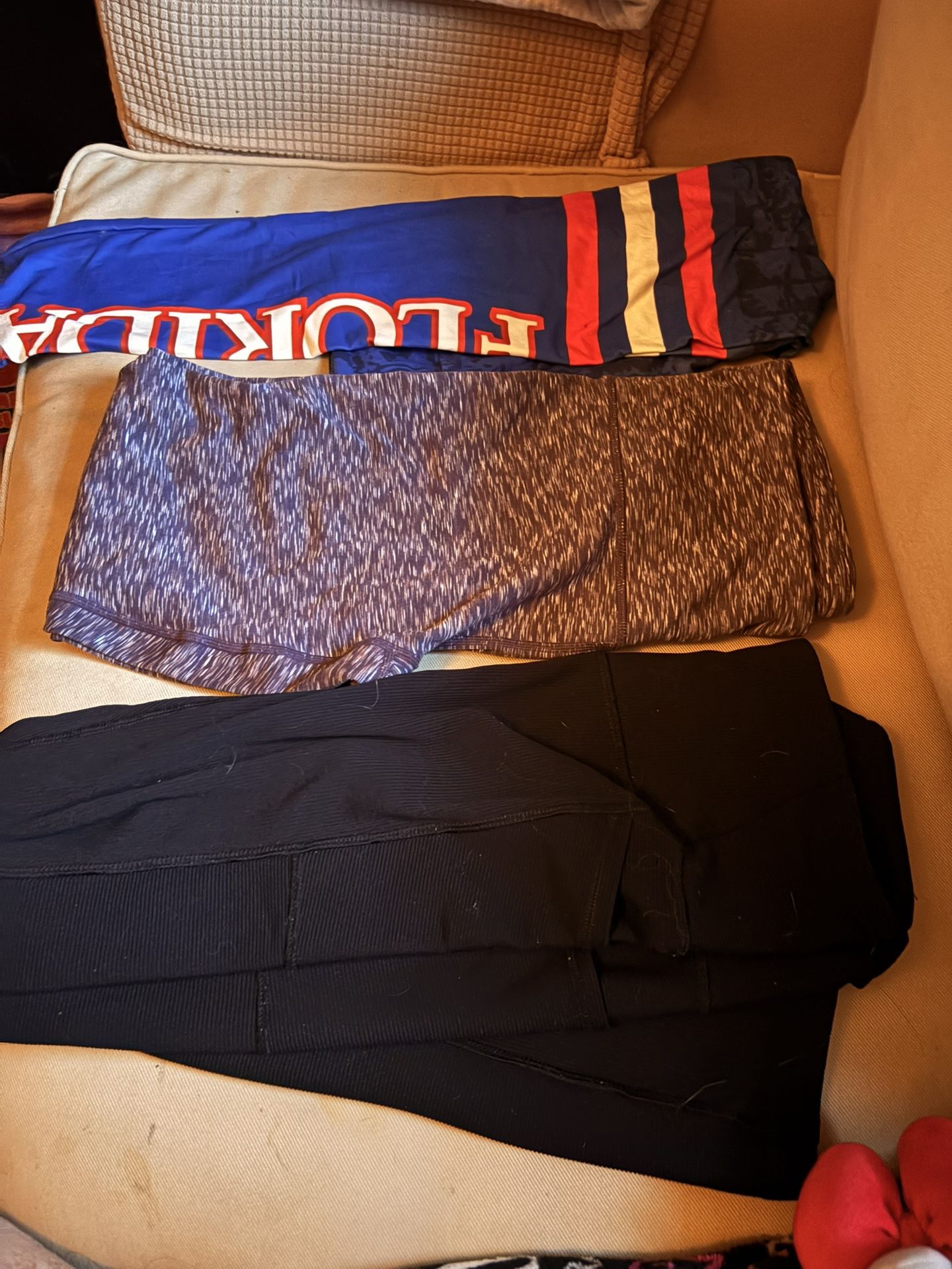 Workout Pants, Small Medium, And A Cute Pair Of Shorts All Brand Name, No Defects