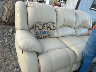 Leather double recliner