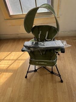 Baby Delight Go with Me Grand Deluxe Portable Chair | for Kids | Indoor and Outdoor | Moss Bud Green