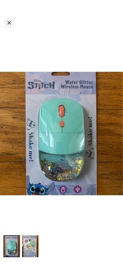 NWT Disney Stitch Water Glitter Wireless Mouse
