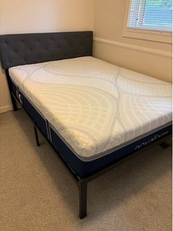 Newer Full Size Bedframe and Mattress