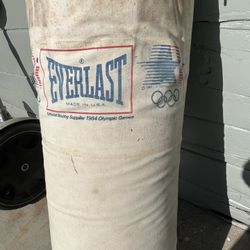 Vintage Everlast 100 lb Vintage Heavy Bag Boxing (70 Lbs?)