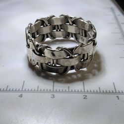 Vintage Hand Made Sterling Silver Ring 