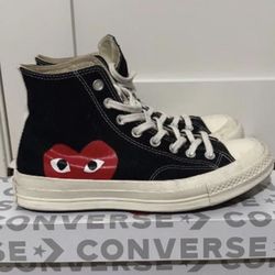 CDG Red Heart Converse 