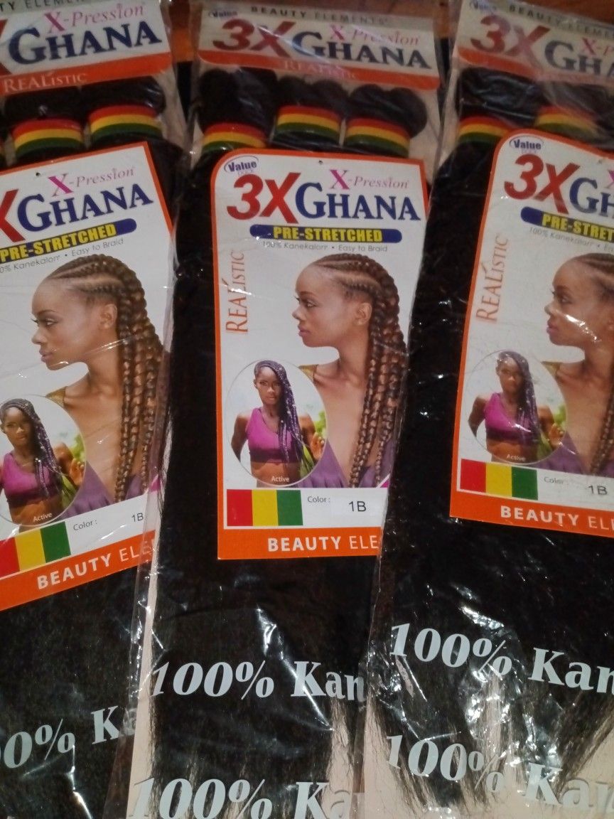 $5 for 1 pack of Ghana braiding hair