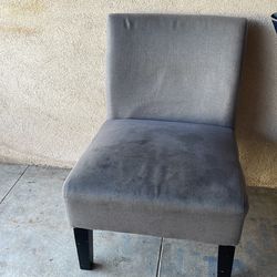 Grey accent chair